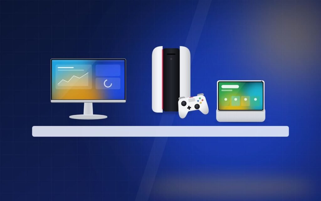 Demo tables inside a Voltix store
